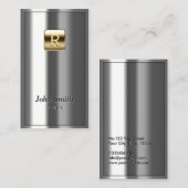 Royal Metallic Pilot/Aviator Visitekaartje (Voorkant / Achterkant)