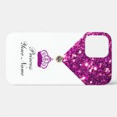 Royal Monogram Glitzy Girly Bling Case-Mate iPhone Case (Achterkant (horizontaal))