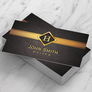 Royal Monogram Gold Label Driver Visitekaartje