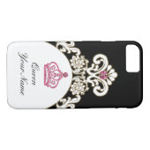 Royal Monogram Monarchy Crown Case-Mate iPhone Case (Achterkant (Horizontaal))