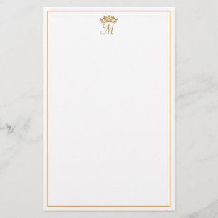 Royal Monogram  Persoonlijke Stationery Briefpapier