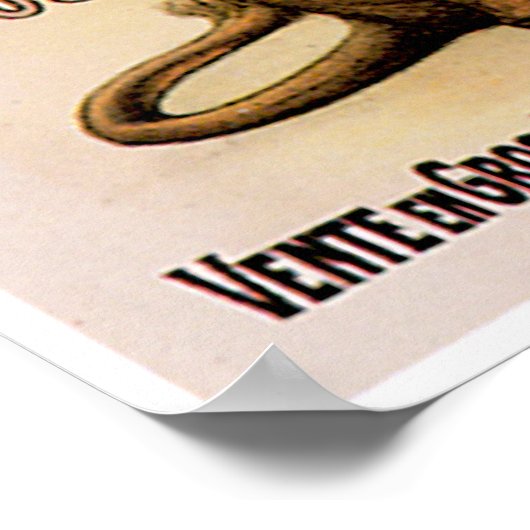 Royal Muscat  Drink wijn en kunst Poster (Hoek)