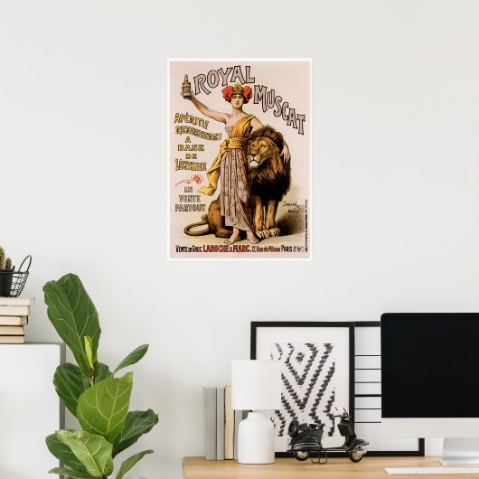 Royal Muscat  Drink wijn en kunst Poster (Thuiskantoor)