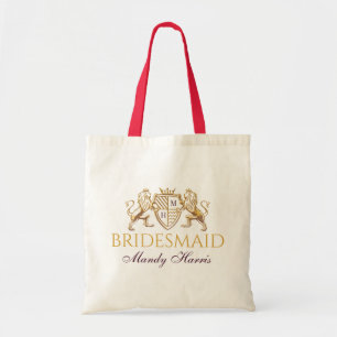 Royal Muse Medieval Fantasy Lion Emblem Weddenscha Tote Bag