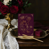 Royal Muse Medieval Fantasy Old Wereldkaart Weddin Informatiekaartje