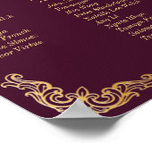 Royal Muse Medieval Fantasy Old Wereldkaart Weddin Poster (Hoek)