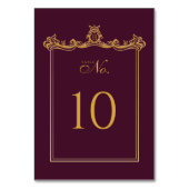 Royal Muse Medieval Fantasy  Plum Wedding Kaart (Voorkant)