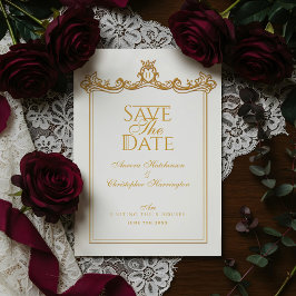Royal Muse Medieval Fantasy  Plum Wedding Save The Date