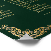 Royal Muse Medieval Fantasy Wedding Map 13 Zitplaa Poster (Hoek)