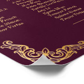 Royal Muse Medieval Fantasy Wedding Map 13 Zitplaa Poster (Hoek)