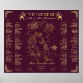 Royal Muse Medieval Fantasy Wedding Map 13 Zitplaa Poster (Voorkant)