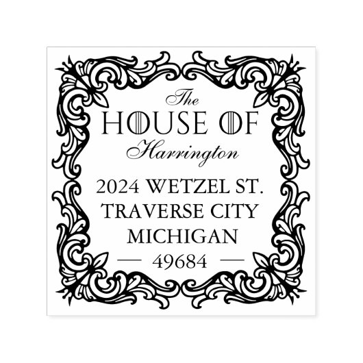 Royal Muse middeleeuwse fantasie bloeien  Zelfinktende Stempel (Design)