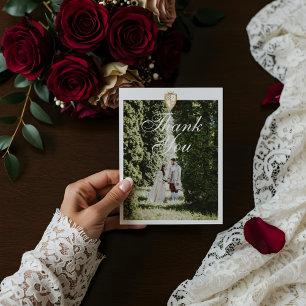 Royal Muse middeleeuwse fantasie foto Dank u Feestdagenkaart