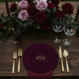 Royal Muse middeleeuwse fantasie leeuw embleem bru Papieren Bordje