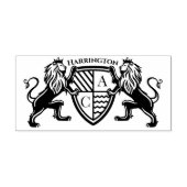 Royal Muse middeleeuwse fantasie leeuw embleem bru Rubberstempel (Afrduk)