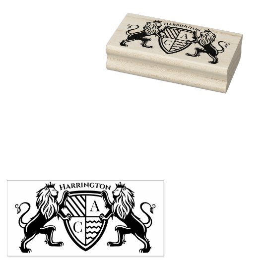 Royal Muse middeleeuwse fantasie leeuw embleem bru Rubberstempel (Gestempeld)