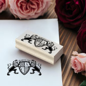 Royal Muse middeleeuwse fantasie leeuw embleem bru Rubberstempel
