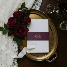 Royal Muse middeleeuwse fantasie leeuw embleem bru Uitnodigingen Wikkel