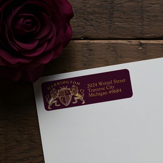 Royal Muse Middeleeuwse Fantasie Monogram Leeuw Em Etiket