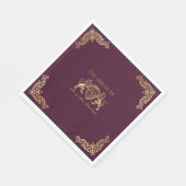 Royal Muse Middeleeuwse Fantasie Monogram Leeuw Em Servet (Hoek)