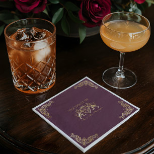 Royal Muse Middeleeuwse Fantasie Monogram Leeuw Em Servet