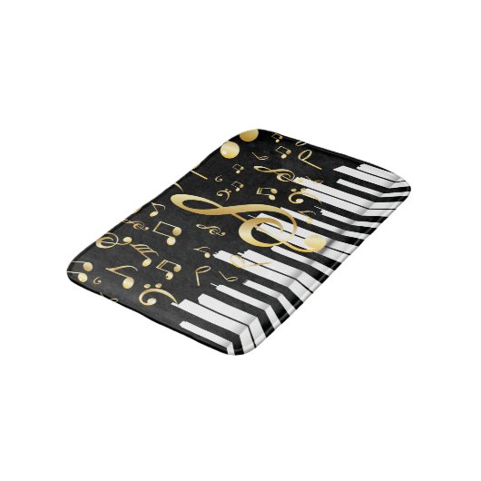 Royal Music Note Luxe piano toetsen Badmat (Gekanteld)