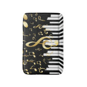 Royal Music Note Luxe piano toetsen Badmat (Voorkant Verticaal)