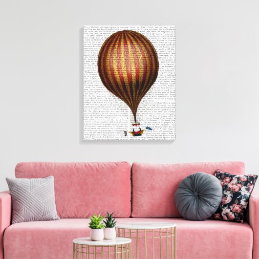 Royal Nassau-ballon Hot Air Ballon Canvas Afdruk (Insitu (Woonkamer))
