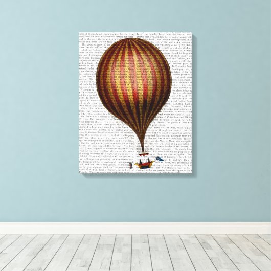 Royal Nassau-ballon Hot Air Ballon Canvas Afdruk (Insitu (Houten vloer))