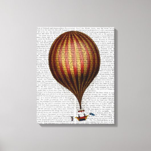 Royal Nassau-ballon Hot Air Ballon Canvas Afdruk (Voorkant)