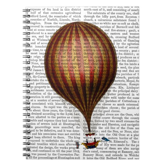 Royal Nassau-ballon Hot Air Ballon Notitieboek (Voorkant)