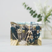 Royal Naval Exhibition 1891  Hardhat Diver Briefkaart (Staand voorkant)