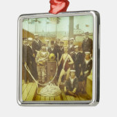 Royal Naval Exhibition 1891 Magic Lantern Slide Metalen Ornament (Links)