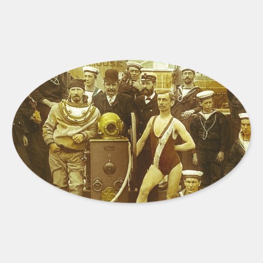 Royal Naval Exhibition 1891 Magic Lantern Slide Ovale Sticker (Voorkant)