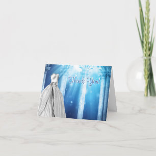 Royal Navy Blue Dress Dank u kaarten