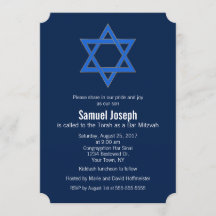 Royal Navy Blue Gold Star van David Bar Mitzvah