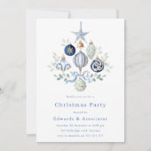 Royal Navy Modern Bedrijfs Kerstfeest Kaart (Voorkant)
