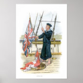Royal Navy Sailor Signaling Poster (Voorkant)