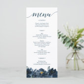 Royal Navy Wedding Menu - Wedding Menus (Staand voorkant)