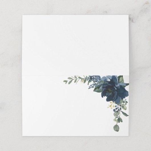 Royal Navy Wedding Plaatskaartje (Buitenkant ongevouwen)