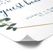 Royal Navy Wedding Sign Guest Book Poster (Hoek)