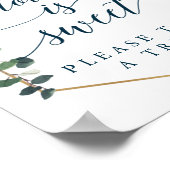 Royal Navy Wedding Sign Love is Sweet Poster (Hoek)