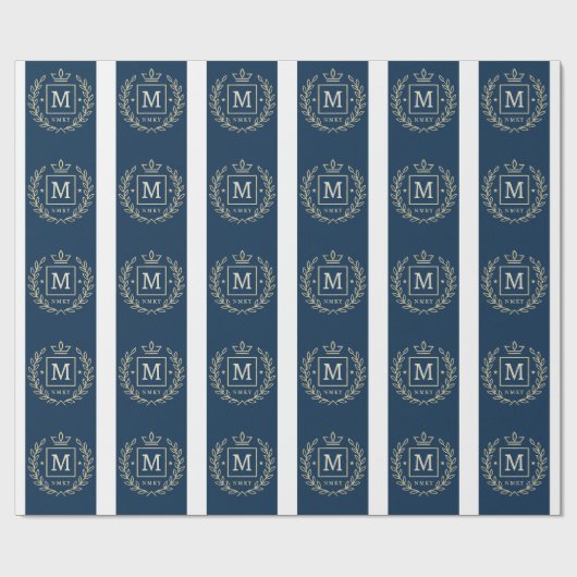 "Royal NMKY-embleem – Monogram M-topontwerp" Cadeaupapier (Vlak)