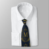 "Royal NMKY-embleem – Monogram M Wapenschild Ontwe Stropdas (Gebonden)