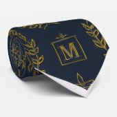 "Royal NMKY-embleem – Monogram M Wapenschild Ontwe Stropdas (Opgerold)