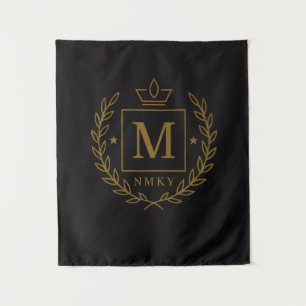 "Royal NMKY-embleem – Monogram M Wapenschild Ontwe Wandkleed