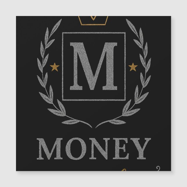 "Royal NMKY Emblem – Monogram M Crest Design" (Voorkant)