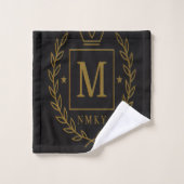 "Royal NMKY Emblem – Monogram M Crest Design" Bad Handdoek (Wasdoekje)