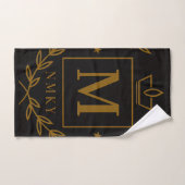 "Royal NMKY Emblem – Monogram M Crest Design" Bad Handdoek (Handdoek)