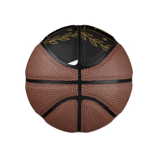 "Royal NMKY Emblem – Monogram M Crest Design" Basketbal (Rechts)
